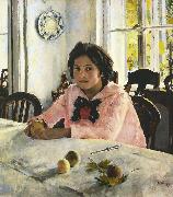 Valentin Aleksandrovich Serov Girl with Peaches (nn02) oil on canvas